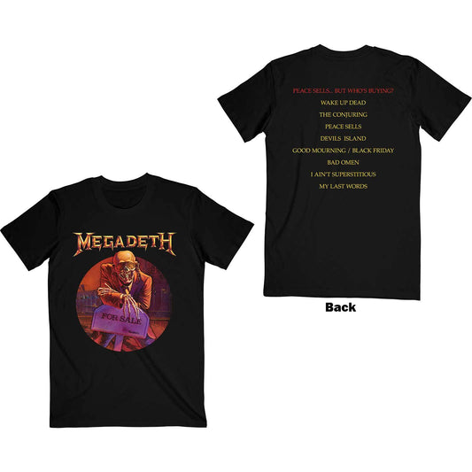 Unisex T-Shirt Peace Sells Track list Back Print