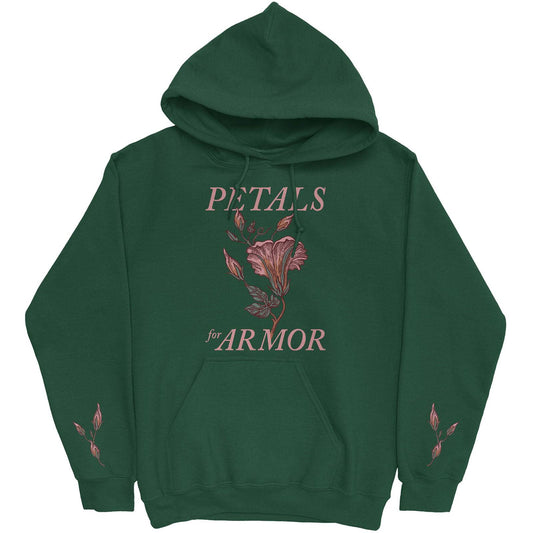 Unisex Pullover Hoodie Petals Sleeve Print
