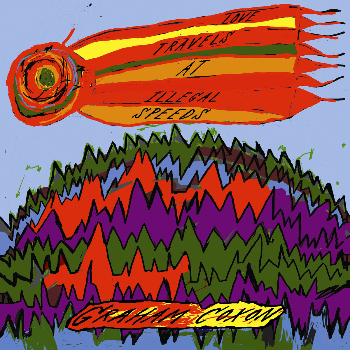 Graham Coxon – Love Travels At Illegal Speeds album artwork