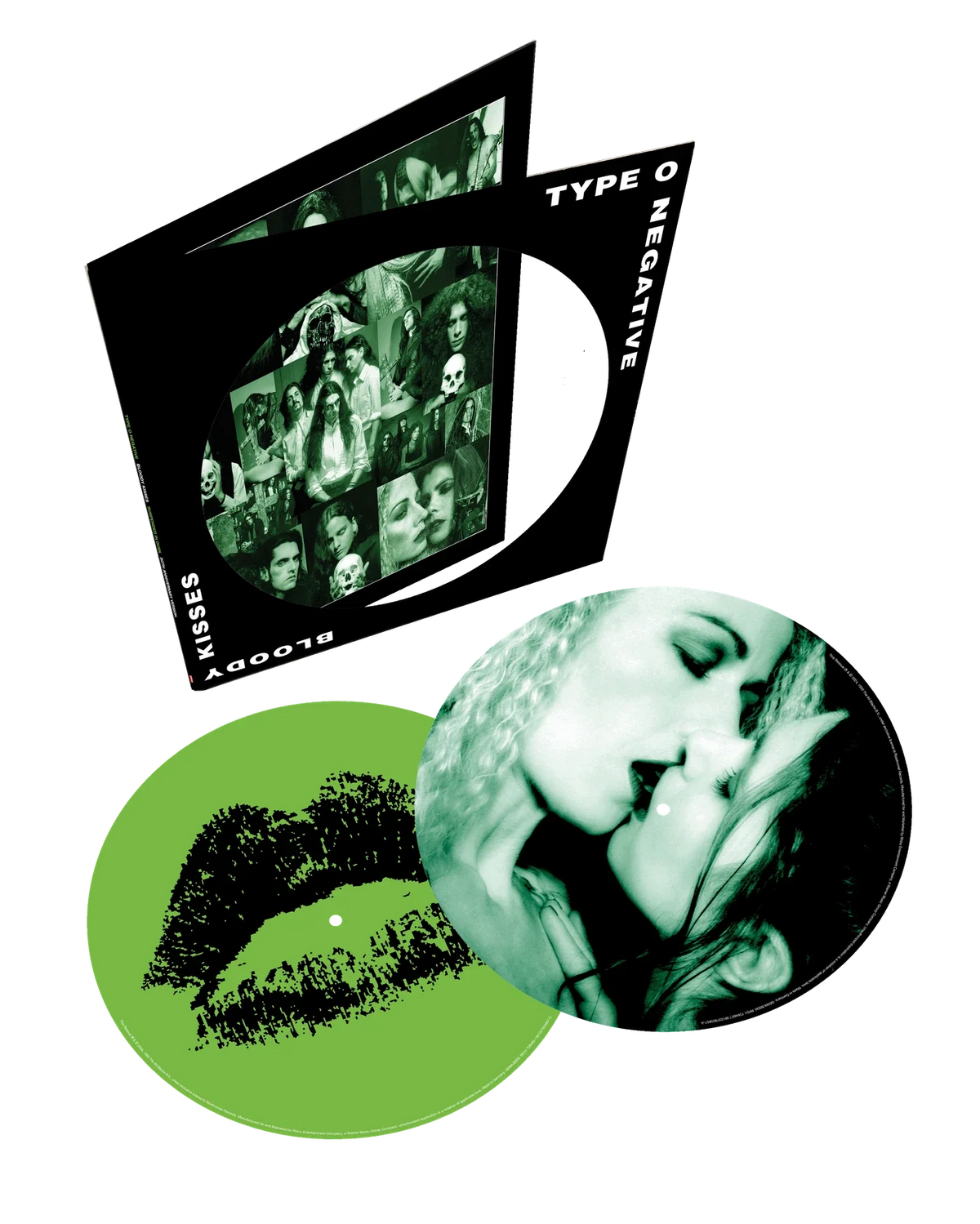Type O Negative – Bloody Kisses 30th Anniversary sleeve and both picture discs