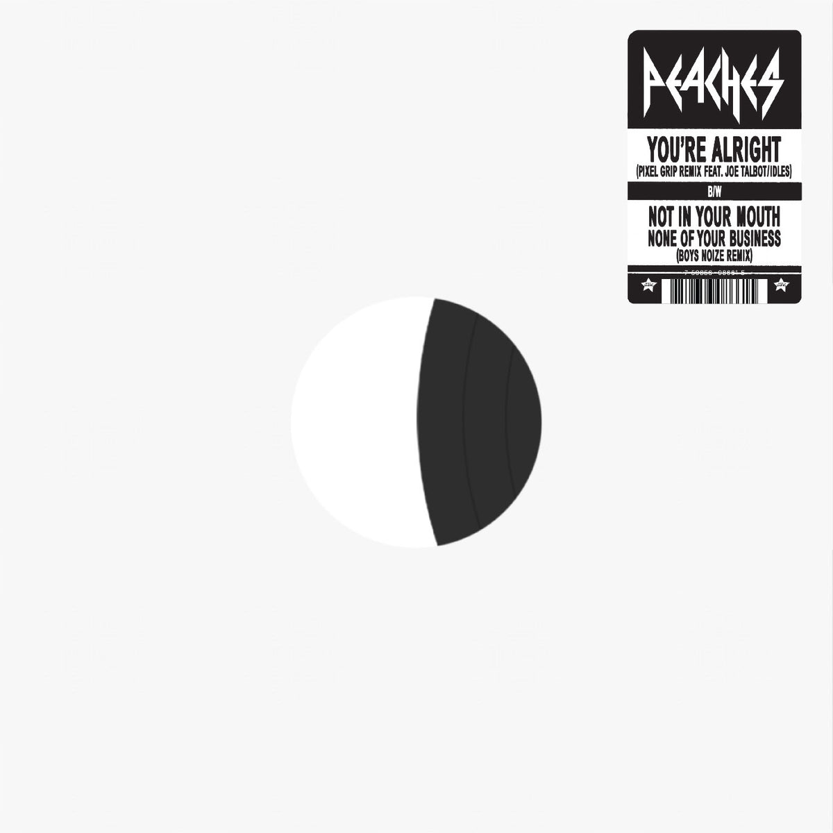 Peaches Remix 12" - Pixel Grip b/w Boys Noize