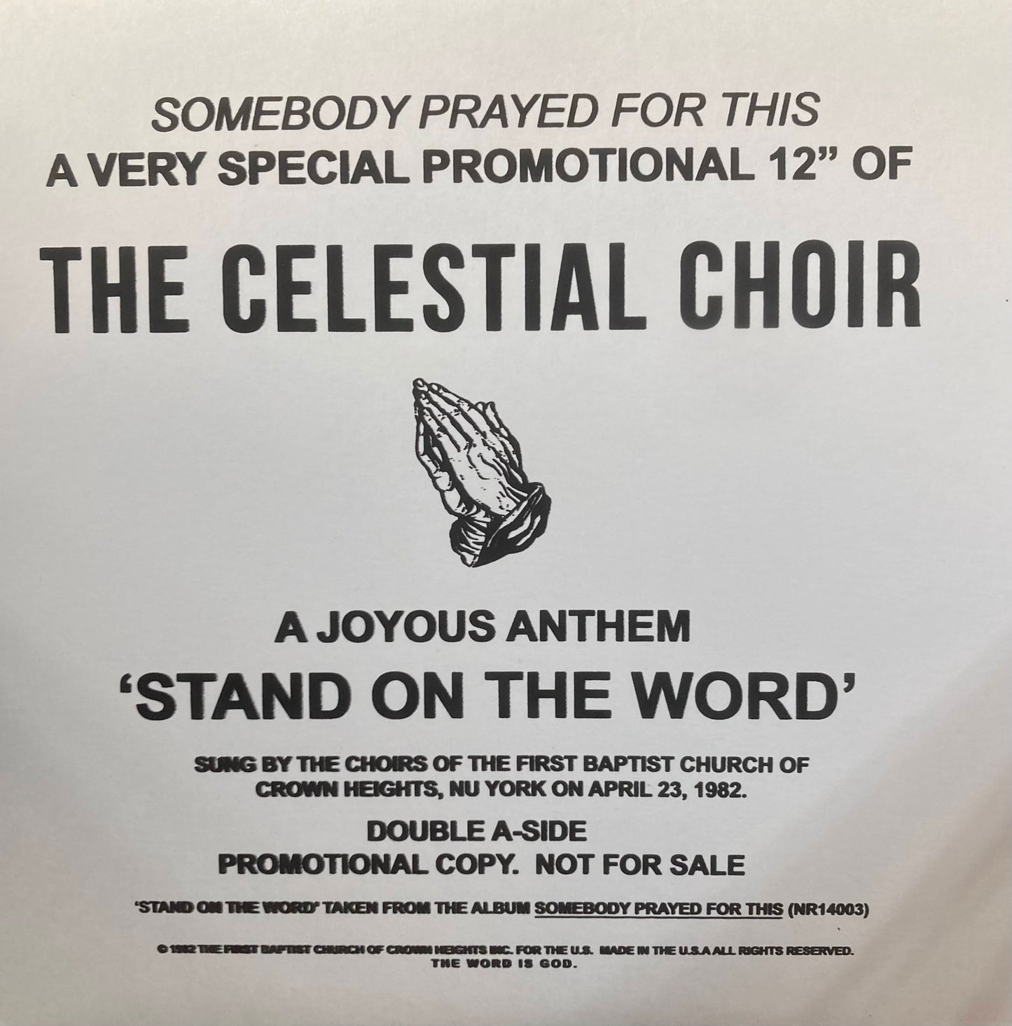 Stand On The Word