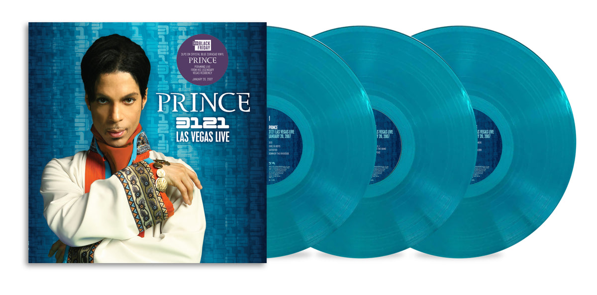 Prince - 3121 Las Vegas Live 3LP - Crystal Blue Curaçao packshot