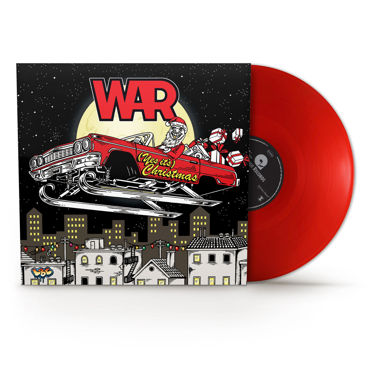 War - Yes, It’s Christmas / Summer 12" - Translucent Ruby Red packshot