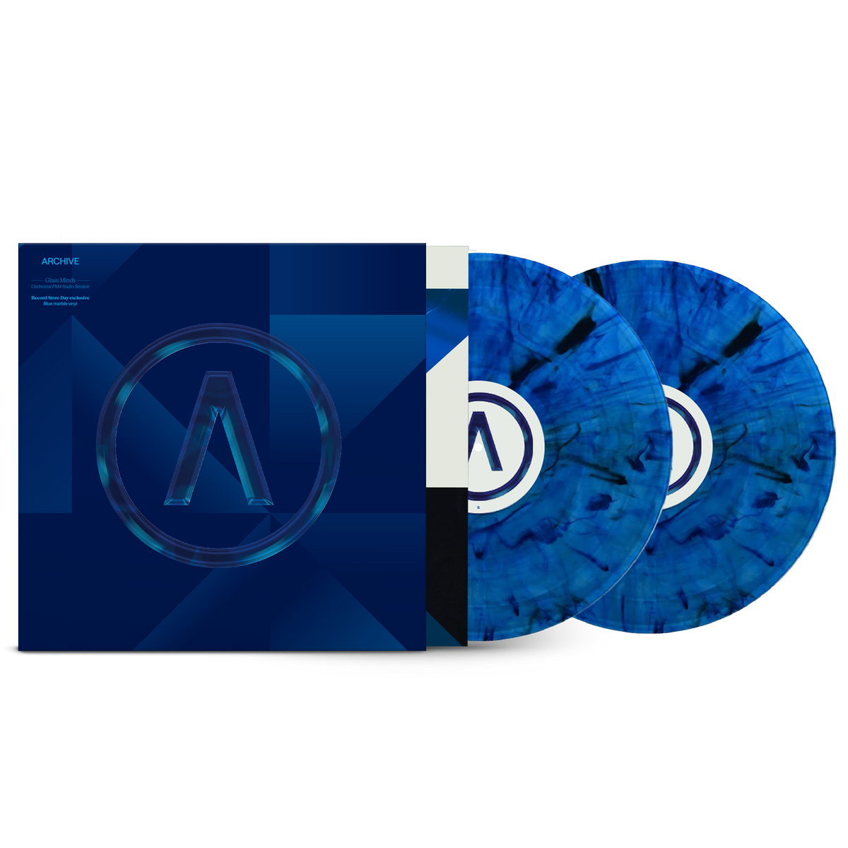 Archive - Glass Minds (Orchestral FM4 Radio Session), blue marbled 2LP packshot